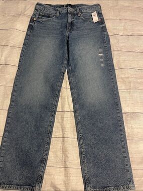New Womens 90s loose GAP 6/28 R Blue Denim Jeans